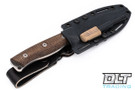 White River Ursus 45 - Natural Burlap Micarta