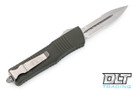 Microtech 142-11OD Combat Troodon D/E - OD Green Handle - Stonewashed Blade