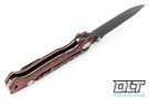 Demko MG AD15 20CV - Sculpted Red Micarta - Two-Tone Bronze Lockbar