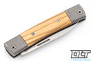 LionSteel bestMan - Olive Wood - Drop Point