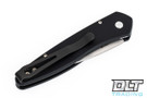 Pro-Tech Half-Breed - Black Handle - Carbon Fiber Inlay - Two Tone Blade