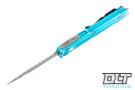 Microtech 122-12DTQ Ultratech D/E - Distressed Turquoise Handle - Stonewashed Blade