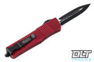 Microtech 142-1RD Combat Troodon D/E - Red Handle - Black Blade