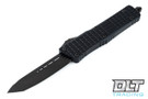 Microtech 144D-1DLC-1FR-DLC Combat Troodon Delta T/E - Black Frag Handle - Black DLC Blade