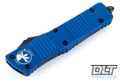 Microtech 142-3BL Combat Troodon D/E - Blue Handle - Black Blade