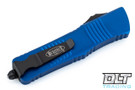 Microtech 142-3BL Combat Troodon D/E - Blue Handle - Black Blade