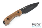 Bradford Guardian 3 Cru-Wear - 3D Natural Micarta - False Edge - Black DLC