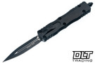 Microtech 225-1T Dirac D/E - Black Handle - Black Blade