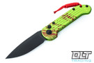 Microtech 135-1Z LUDT - Zombie Handle - Black Blade