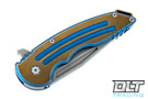 Jake Hoback Husky - Nitro-V Blade - Bronze Handle - Blue Accents