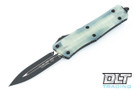 Microtech 138-1GTJGS Troodon D/E - Jade Green G-10 - Black Blade