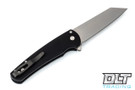 Pro-Tech Malibu Reverse Tanto - Black Handle - Stonewashed Blade