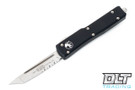 Microtech 149-11 UTX-70 T/E - Black Handle - Stonewashed Blade
