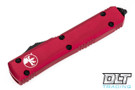 Microtech 123-2RD Ultratech T/E - Red Handle - Black Blade