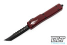 Microtech 419-1DLCTMRS UTX-70 Hellhound - Merlot Red Handle - DLC Blade - Signature Series