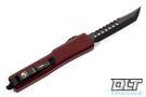 Microtech 419-1DLCTMRS UTX-70 Hellhound - Merlot Red Handle - DLC Blade - Signature Series