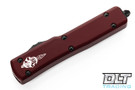 Microtech 419-1DLCTMRS UTX-70 Hellhound - Merlot Red Handle - DLC Blade - Signature Series