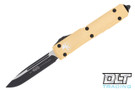 Microtech 121-1CG Ultratech S/E - Gold Handle - Black Blade