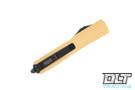 Microtech 121-1CG Ultratech S/E - Gold Handle - Black Blade