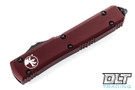 Microtech 121-2MR Ultratech S/E - Merlot Red Handle - Black Blade