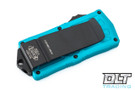 Microtech 157-2TQ Exocet - Turquoise Handle - Black Blade