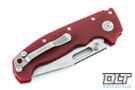 Demko MG AD20 20CV - Slotted Clip Point - Red G-10