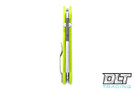 Demko MG AD20 20CV - Slotted Clip Point - Neon Green G-10