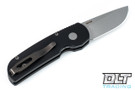 Pro-Tech Calmigo - Black Handle - Stonewashed Blade