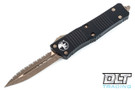 Microtech 138-15AP Troodon D/E - Black Handle - Bronze Blade