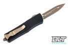 Microtech 138-15AP Troodon D/E - Black Handle - Bronze Blade