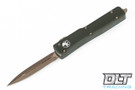 Microtech 147-13APOD UTX-70 D/E - OD Green Handle - Bronze Blade