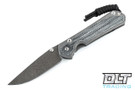 Chris Reeve Small Sebenza 31 - Ladder Damascus - Black Micarta Inlay