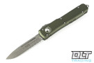 Microtech 121-11APOD Ultratech S/E - OD Green Handle - Apocalyptic Blade