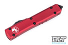 Microtech 120-2RD Ultratech Bayonet - Red Handle - Black Blade