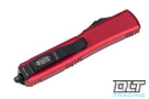Microtech 120-2RD Ultratech Bayonet - Red Handle - Black Blade