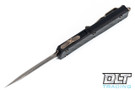 Microtech 147-16BRZCFS UTX-70 D/E - Carbon Fiber - Bronze Damascus Blade - Signature Series