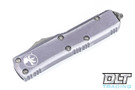 Microtech 231-10DGY UTX-85 S/E - Distressed Grey Handle - Apocalyptic Blade