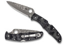 Spyderco Endura 4 - Black & Grey Zome - Damascus Blade