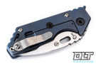 Strider .75 AR Drop Point Tumbled S90V - Blue Anodized