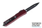 Microtech 122-2MR Ultratech D/E - Merlot Handle - Black Blade