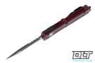 Microtech 122-2MR Ultratech D/E - Merlot Handle - Black Blade