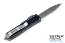 Microtech 232-11DBK UTX-85 S/E - Black Distressed Handle - Apocalyptic Blade