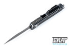 Microtech 232-11DBK UTX-85 S/E - Black Distressed Handle - Apocalyptic Blade