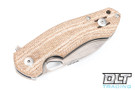 GiantMouse ACE Biblio - Natural Canvas Micarta