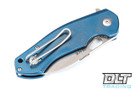 GiantMouse ACE Biblio - Stonewashed Blade - Blue Titanium Handle