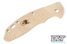 Hinderer 3.5" XM-18 Smooth Natural Canvas Micarta Scale - Back