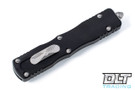 Microtech 227-11 Dirac Delta D/E - Black Handle - Stonewashed Blade