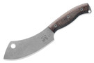 White River Camp Cleaver - Natural Burlap Micarta