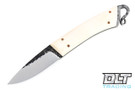W.A Surls Drifter - Faux Ivory - Black Liners - Curly Q Pommel - #8068