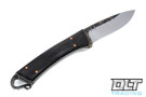 W.A Surls Frontier Hunter - Bog Oak - Black & White Liners - Curly Q Pommel - #8070